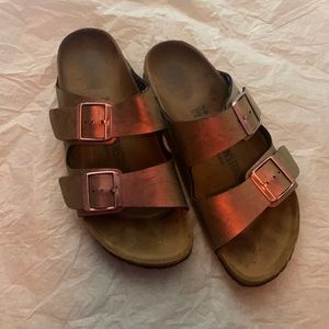 Metallic Birkenstocks size 39(8)